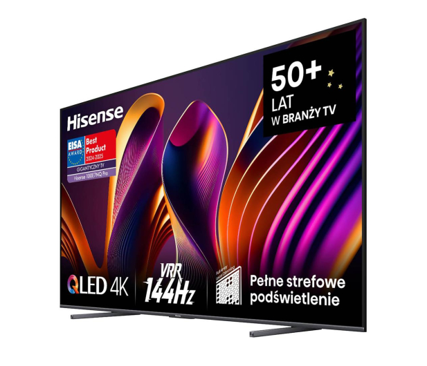 Hisense 100E7NQ PRO 100" QLED 4K 144Hz VIDAA Full Array Dolby Vision - 1269177 - zdjęcie 3